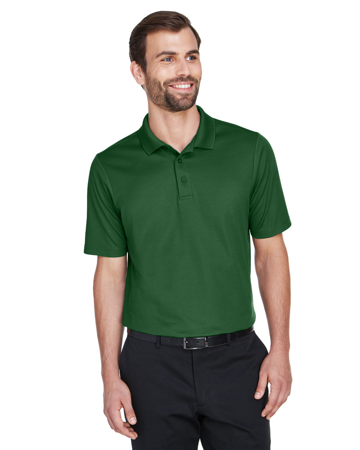  Devon & Jones CrownLux Performance Plaited Polo-Men's Polos-Devon&Jones-Forest-S-Thread Logic