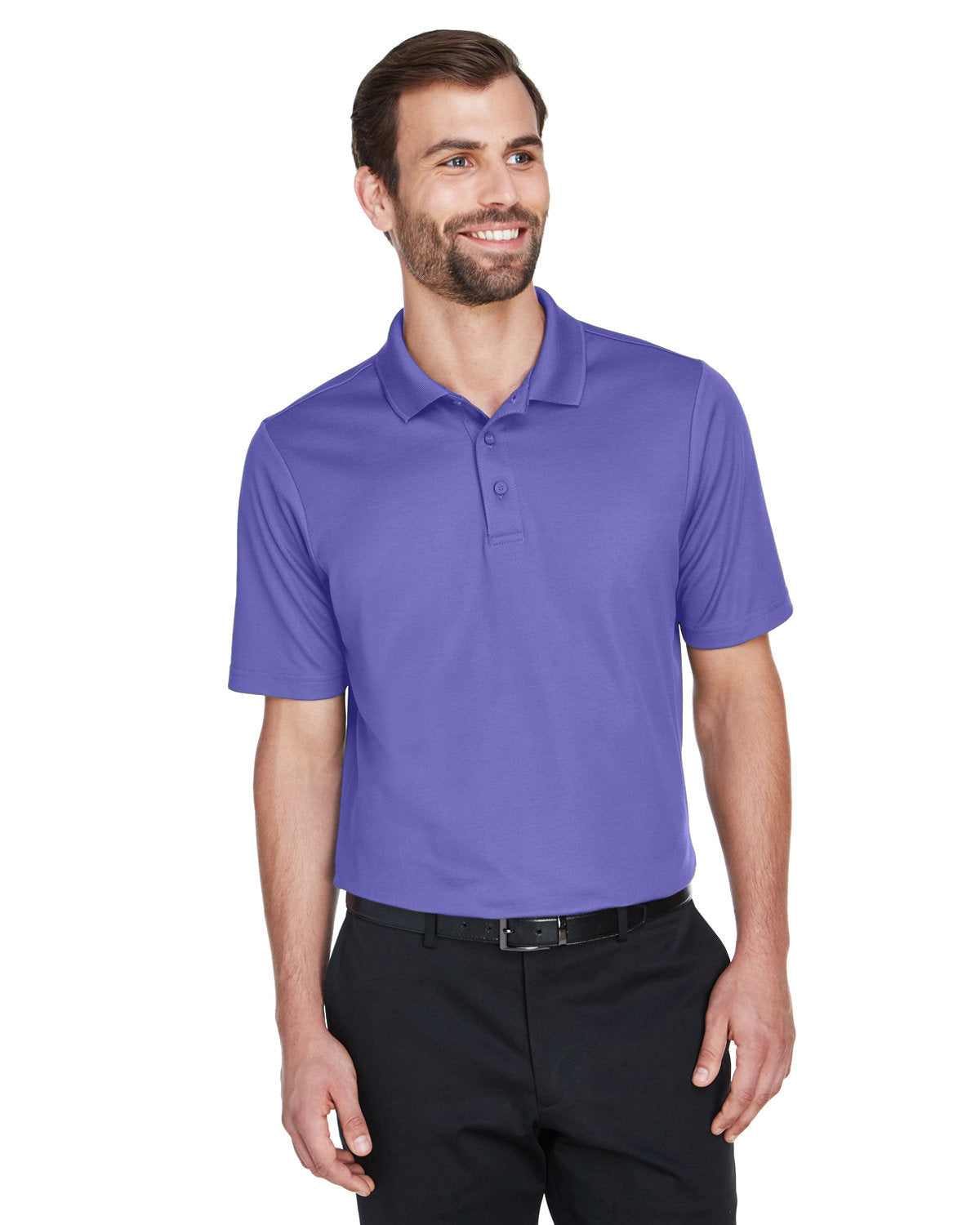  Devon & Jones CrownLux Performance Plaited Polo-Men's Polos-Devon&Jones-Grape-S-Thread Logic