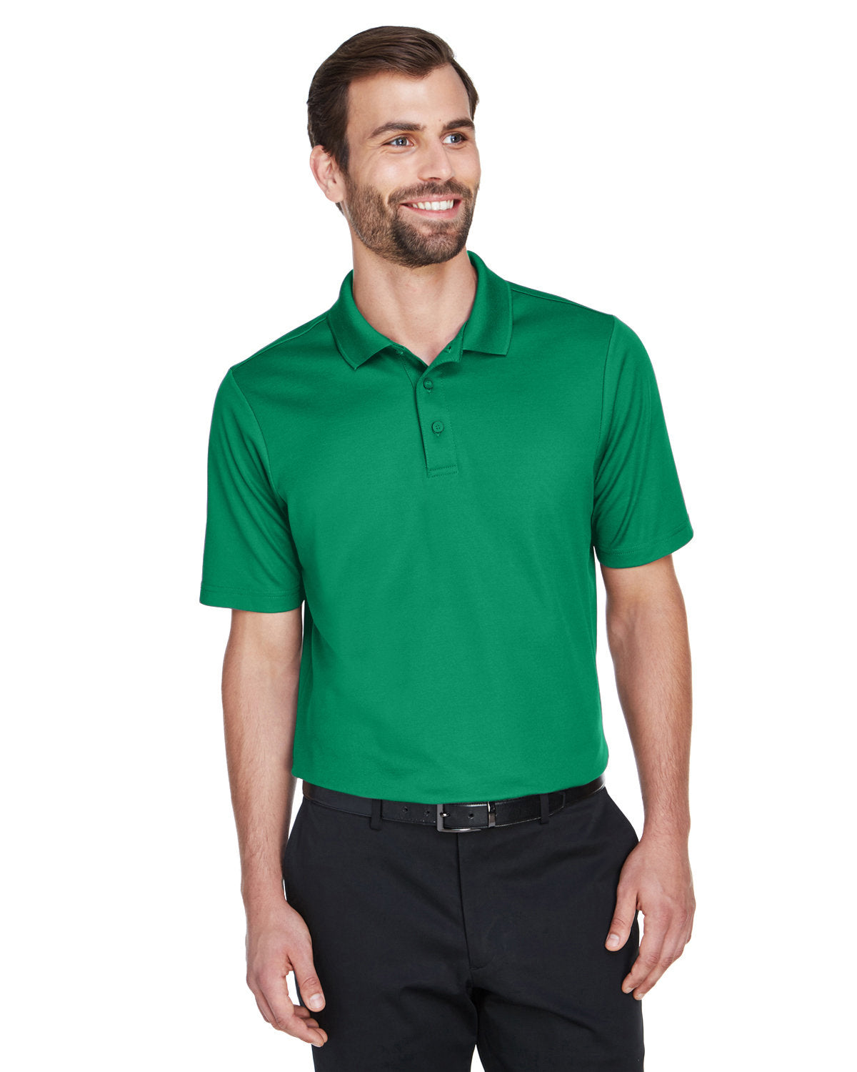  Devon & Jones CrownLux Performance Plaited Polo-Men's Polos-Devon&Jones-Kelly Green-S-Thread Logic