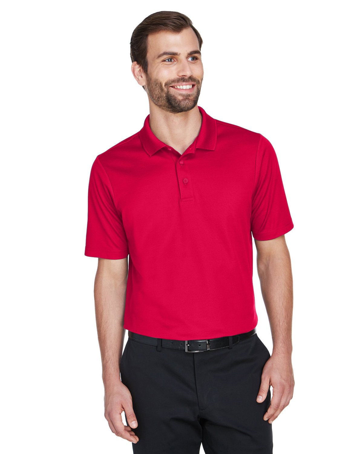  Devon & Jones CrownLux Performance Plaited Polo-Men's Polos-Devon&Jones-Red-S-Thread Logic