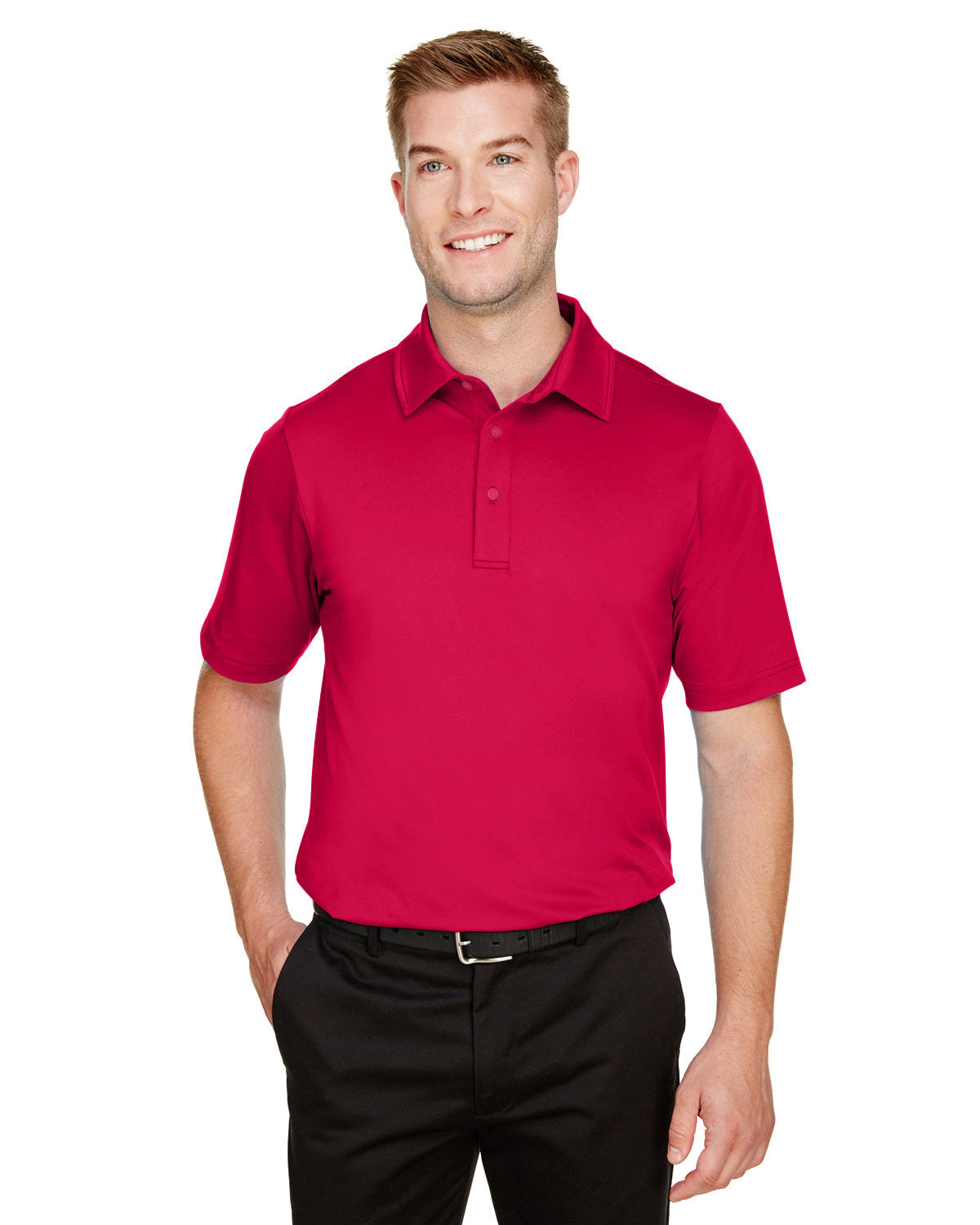  Devon & Jones CrownLux Performance Range Flex Polo-Men's Polos-Devon&Jones-Red-S-Thread Logic