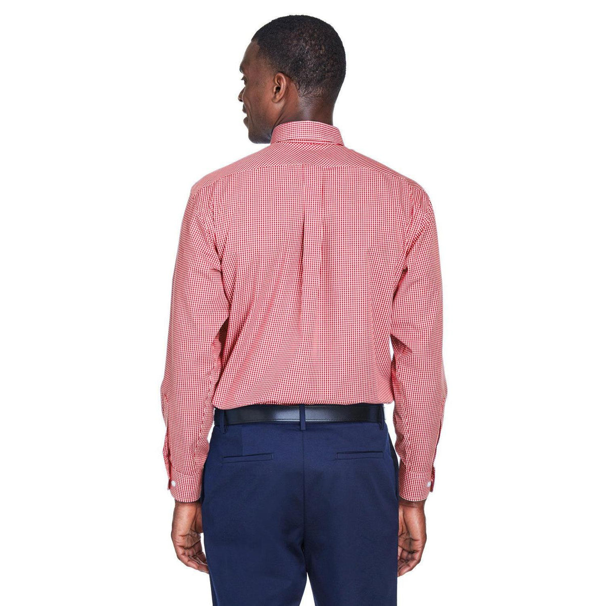 no-logo Devon & Jones Gingham Check Dress Shirt-Dress Shirts-Devon&Jones-Thread Logic