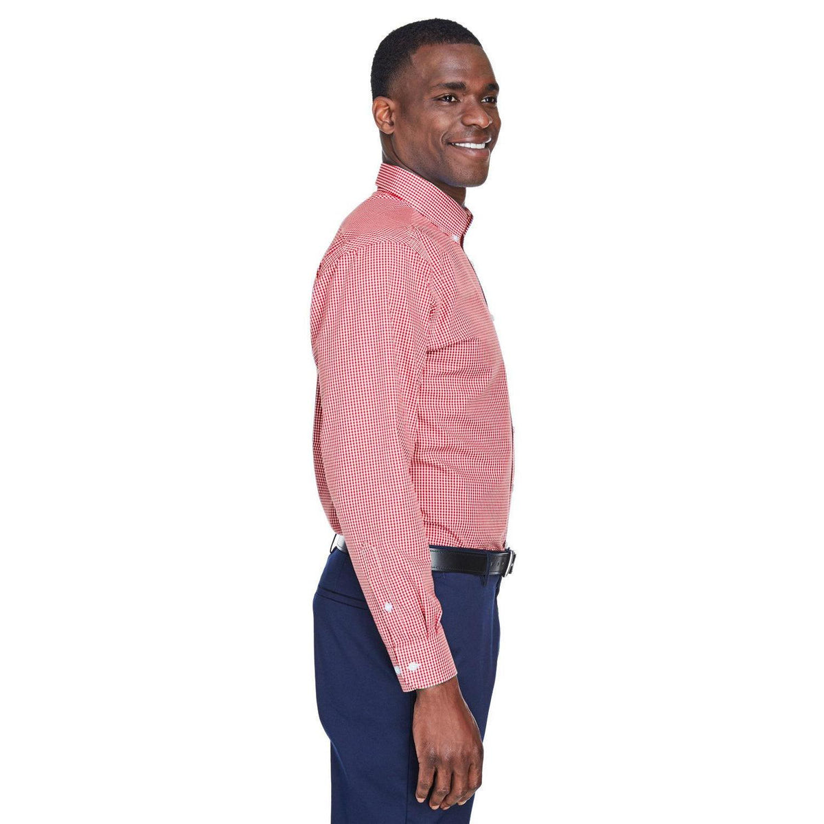 no-logo Devon & Jones Gingham Check Dress Shirt-Dress Shirts-Devon&Jones-Thread Logic