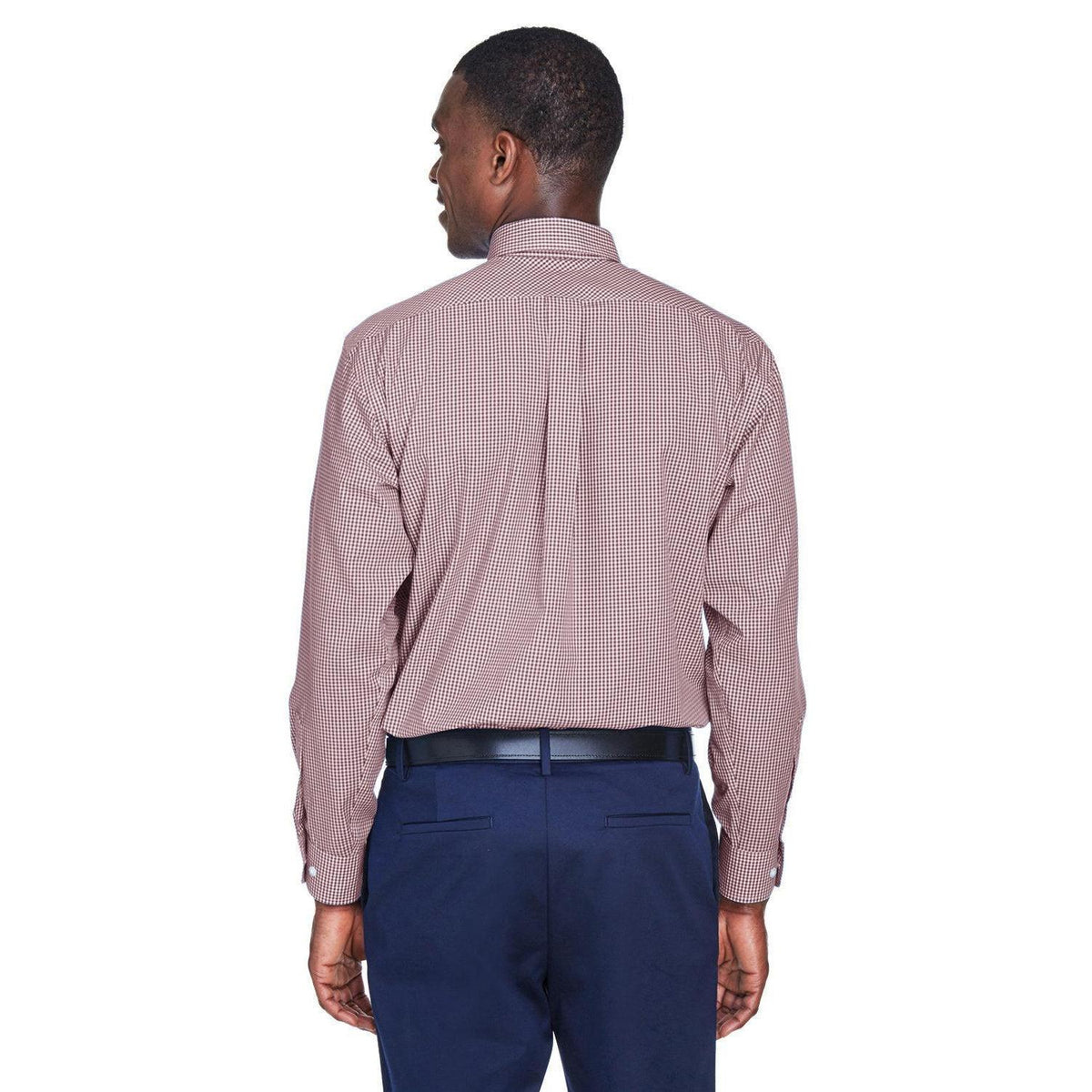 no-logo Devon & Jones Gingham Check Dress Shirt-Dress Shirts-Devon&Jones-Thread Logic