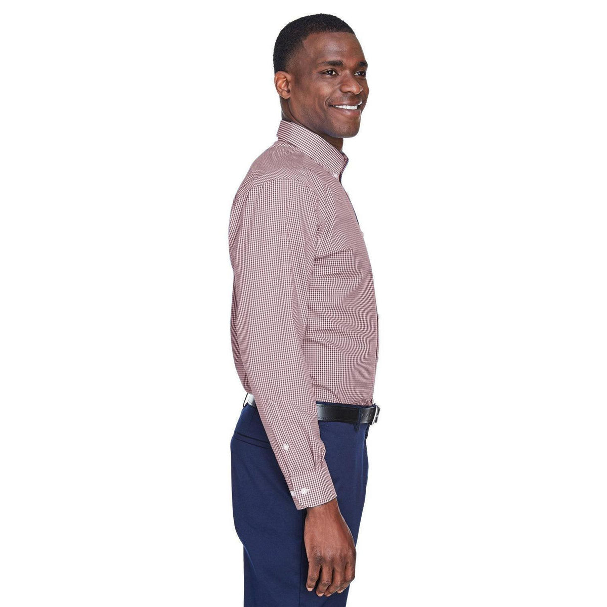 no-logo Devon & Jones Gingham Check Dress Shirt-Dress Shirts-Devon&Jones-Thread Logic