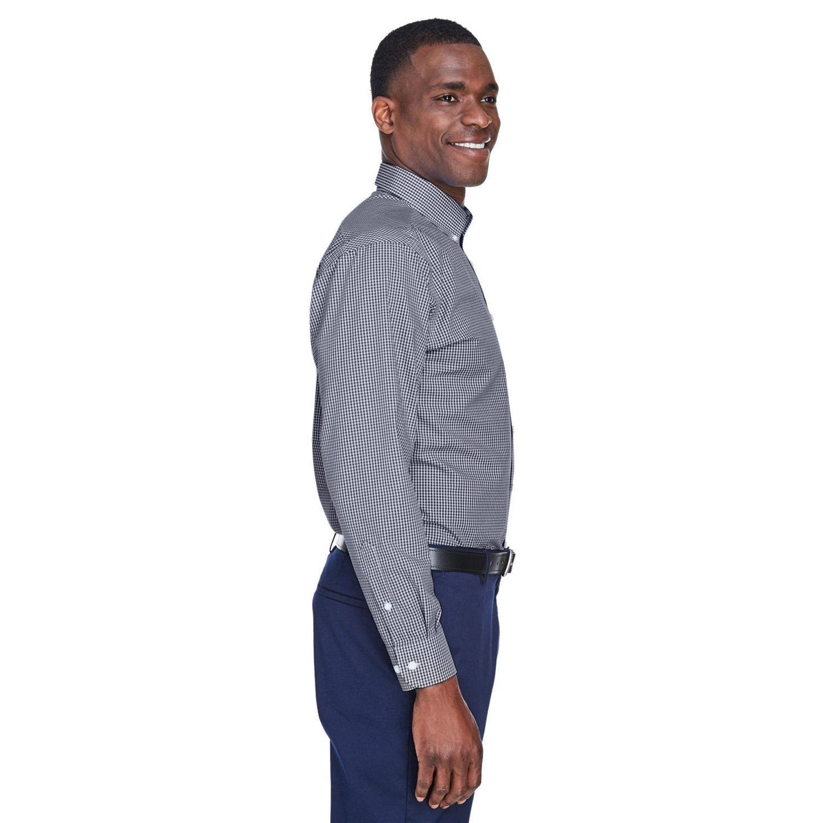 no-logo Devon & Jones Gingham Check Dress Shirt-Dress Shirts-Devon&Jones-Thread Logic