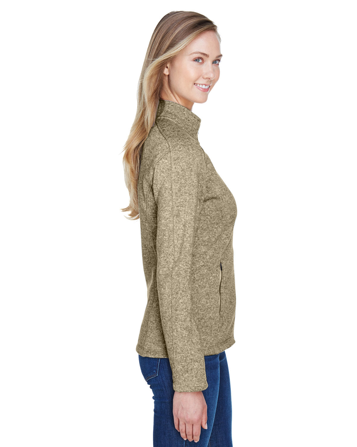 no-logo Devon & Jones Ladies Bristol Full-Zip Sweater Fleece Jacket-Ladies Jackets-Devon&Jones-Thread Logic