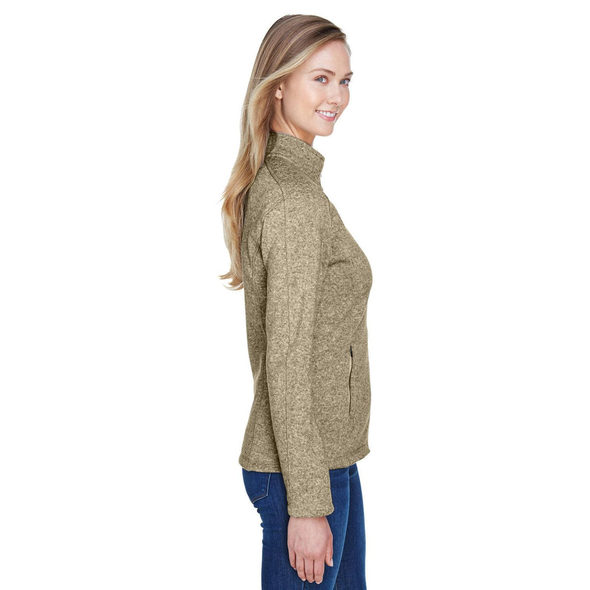 no-logo Devon & Jones Ladies Bristol Full-Zip Sweater Fleece Jacket-Ladies Jackets-Devon&Jones-Thread Logic