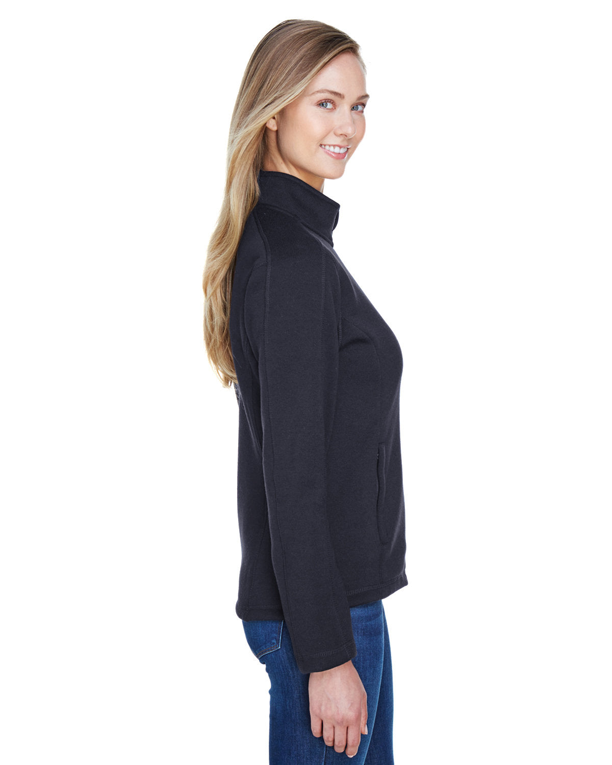 no-logo Devon & Jones Ladies Bristol Full-Zip Sweater Fleece Jacket-Ladies Jackets-Devon&Jones-Thread Logic