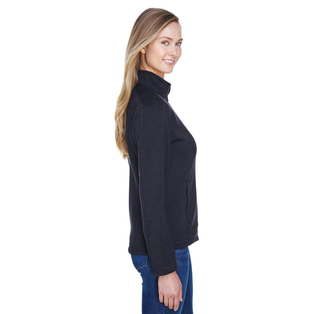 no-logo Devon & Jones Ladies Bristol Full-Zip Sweater Fleece Jacket-Ladies Jackets-Devon&Jones-Thread Logic