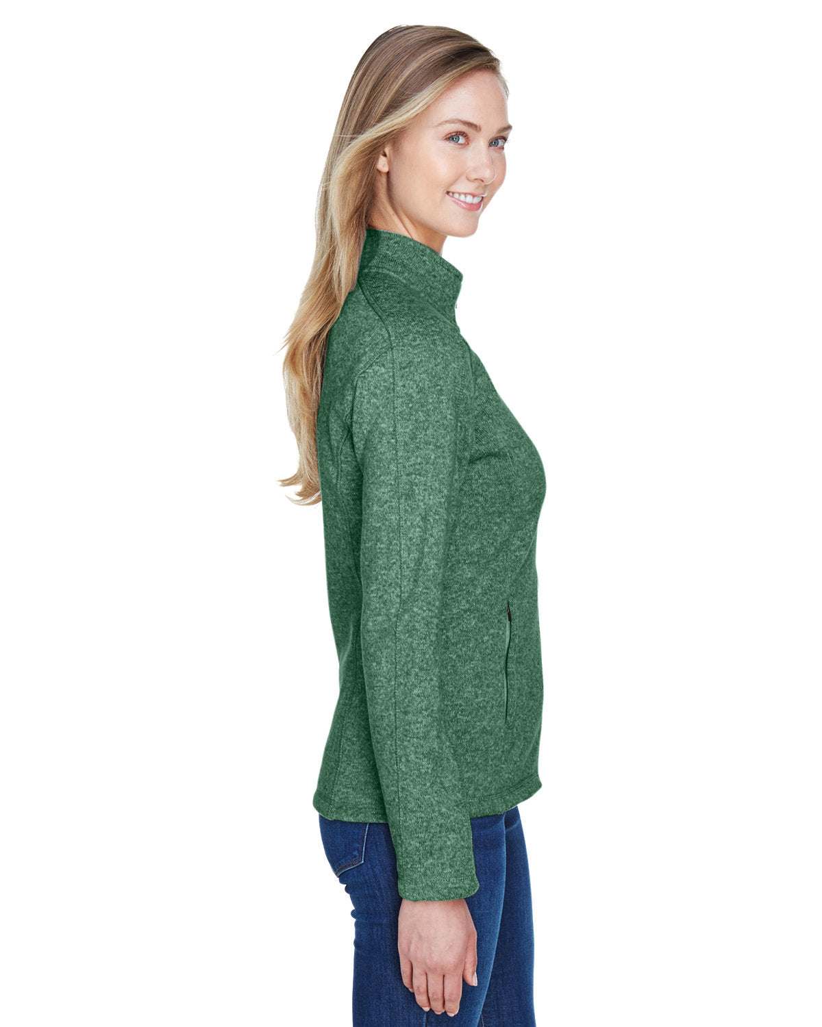 no-logo Devon & Jones Ladies Bristol Full-Zip Sweater Fleece Jacket-Ladies Jackets-Devon&Jones-Thread Logic