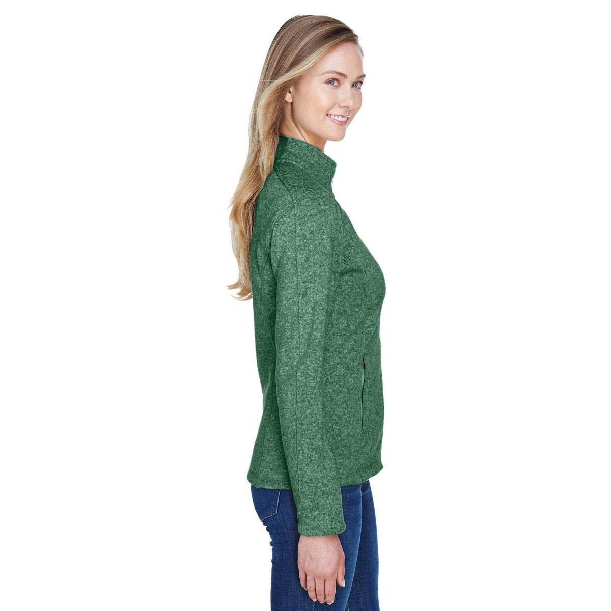 no-logo Devon & Jones Ladies Bristol Full-Zip Sweater Fleece Jacket-Ladies Jackets-Devon&Jones-Thread Logic