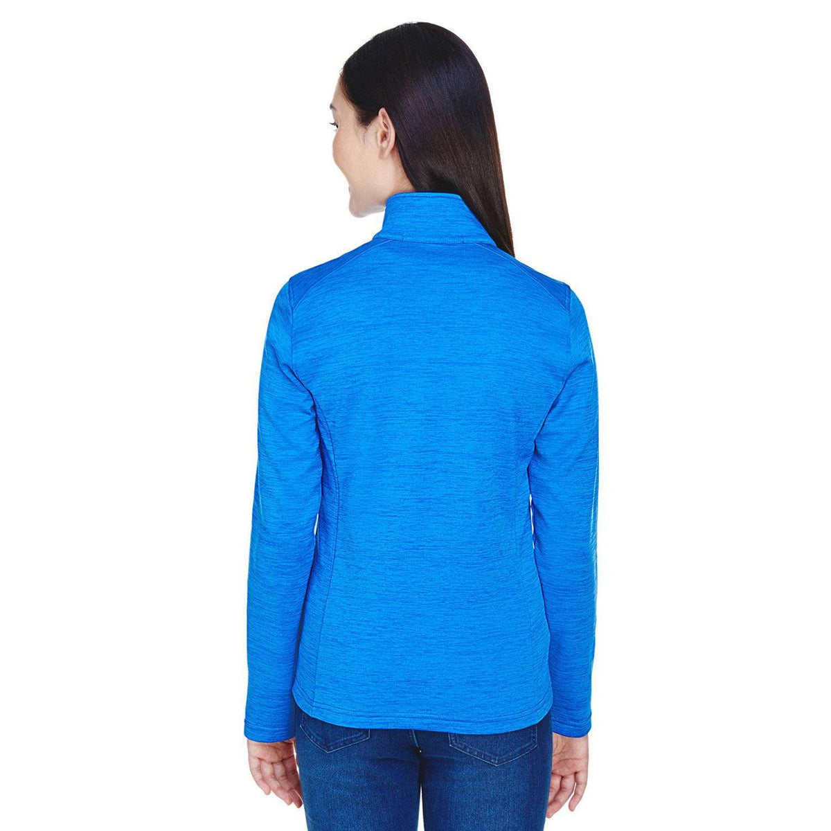 no-logo Devon & Jones Ladies Newbury Mélange Fleece Quarter-Zip-Ladies Layering-Devon&Jones-Thread Logic