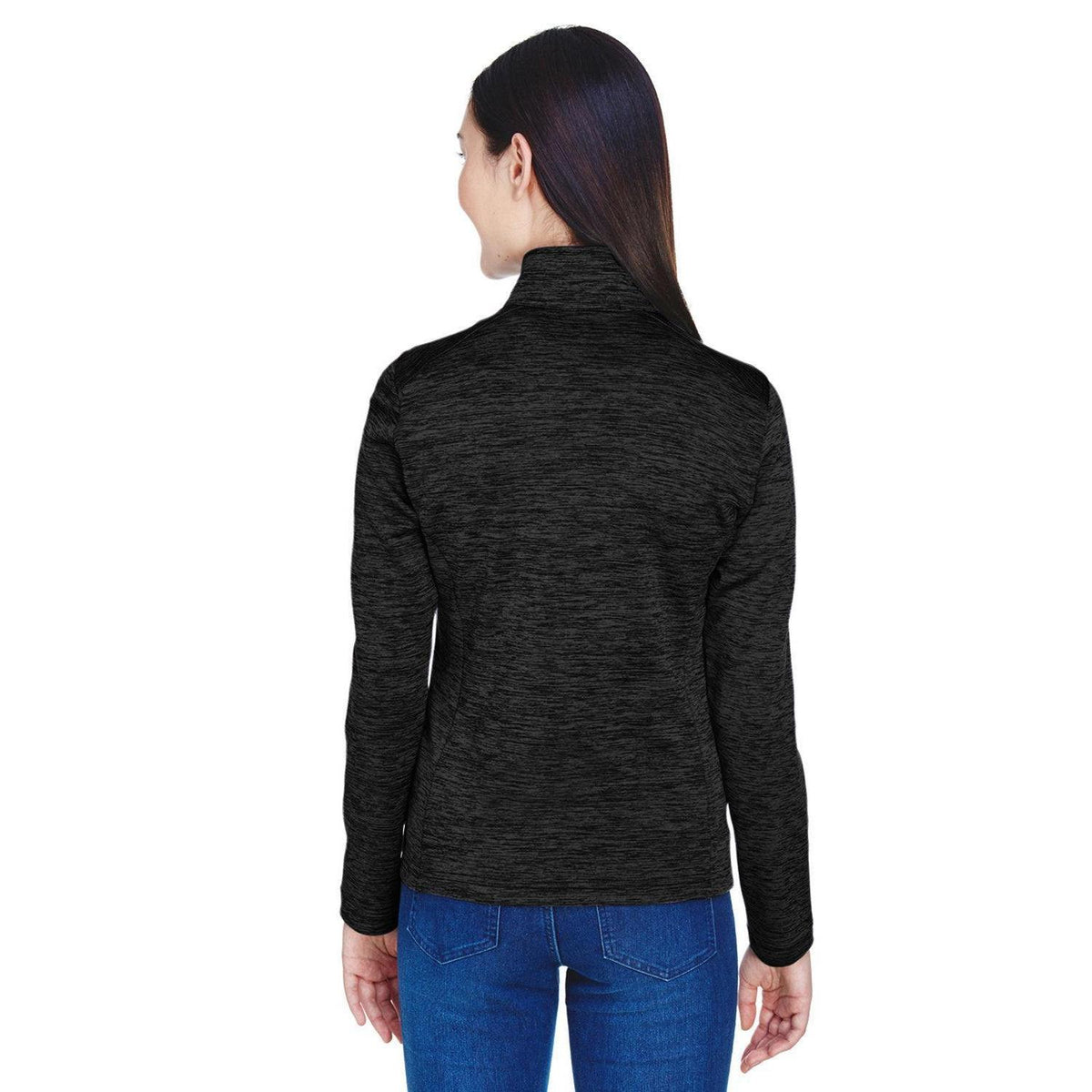 no-logo Devon & Jones Ladies Newbury Mélange Fleece Quarter-Zip-Ladies Layering-Devon&Jones-Thread Logic