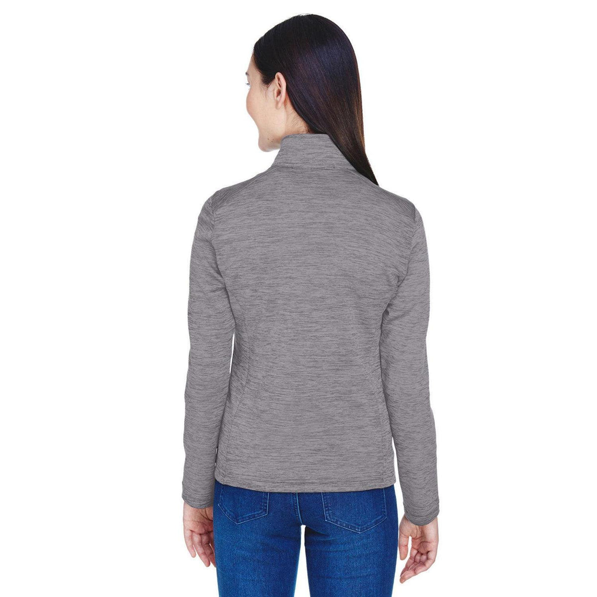 no-logo Devon & Jones Ladies Newbury Mélange Fleece Quarter-Zip-Ladies Layering-Devon&Jones-Thread Logic