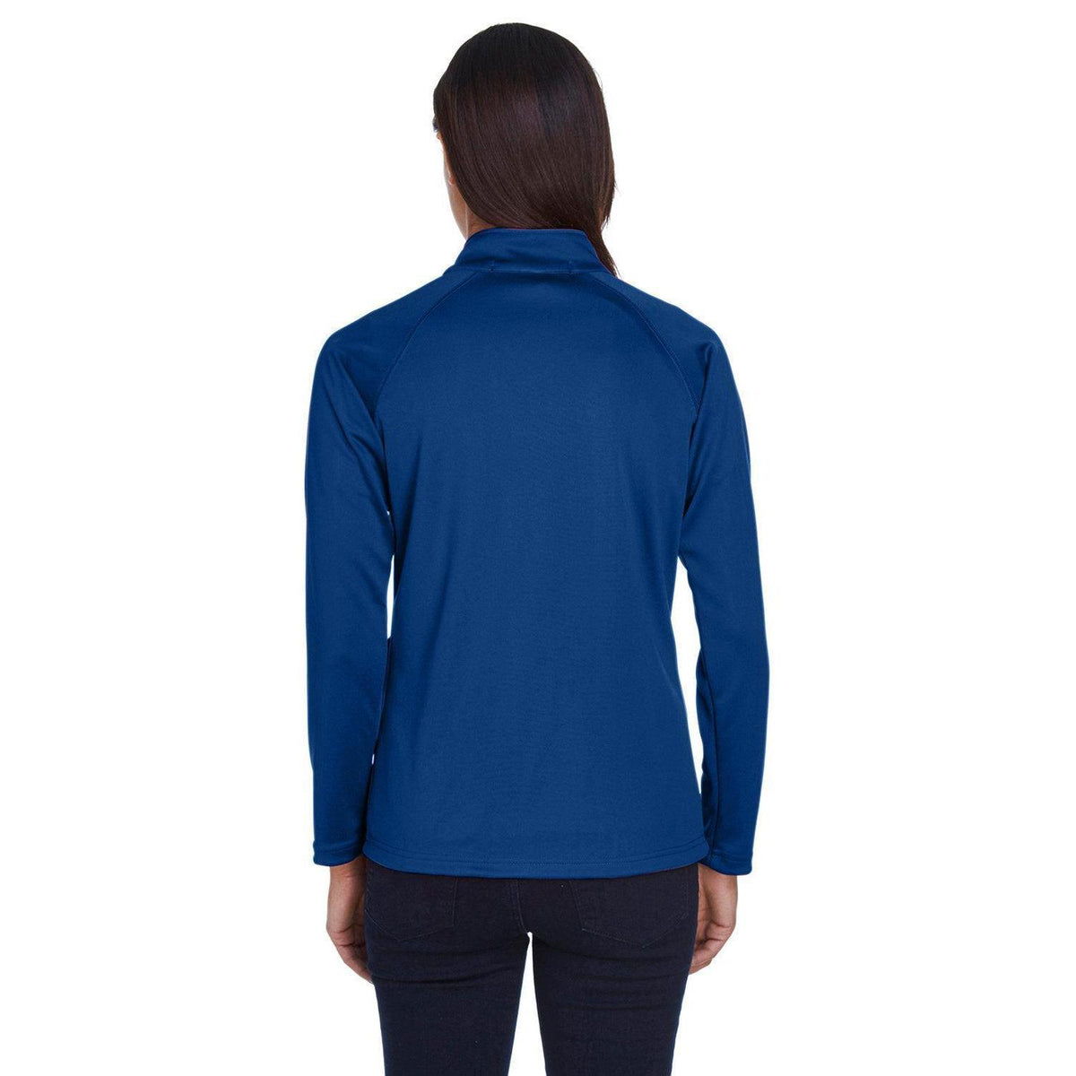 no-logo Devon & Jones Ladies Stretch Tech-Shell Compass Quarter-Zip-Ladies Layering-Devon&Jones-Thread Logic