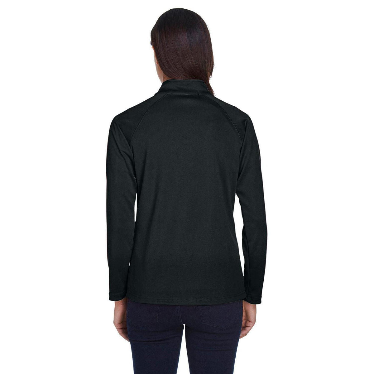 no-logo Devon & Jones Ladies Stretch Tech-Shell Compass Quarter-Zip-Ladies Layering-Devon&Jones-Thread Logic
