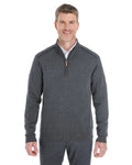  Devon & Jones Manchester Fully-Fashioned Half-Zip Sweater-Men's Layering-Devon&Jones-Dark Grey/Black-S-Thread Logic
