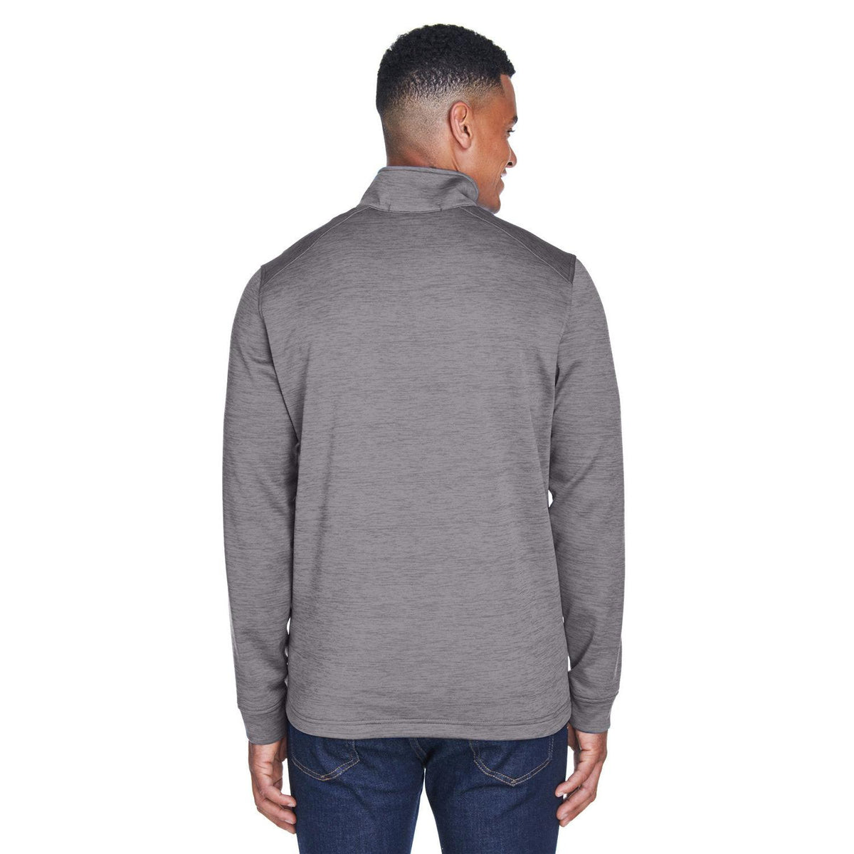 no-logo Devon & Jones Newbury Mélange Fleece Quarter-Zip-Men's Layering-Devon&Jones-Thread Logic