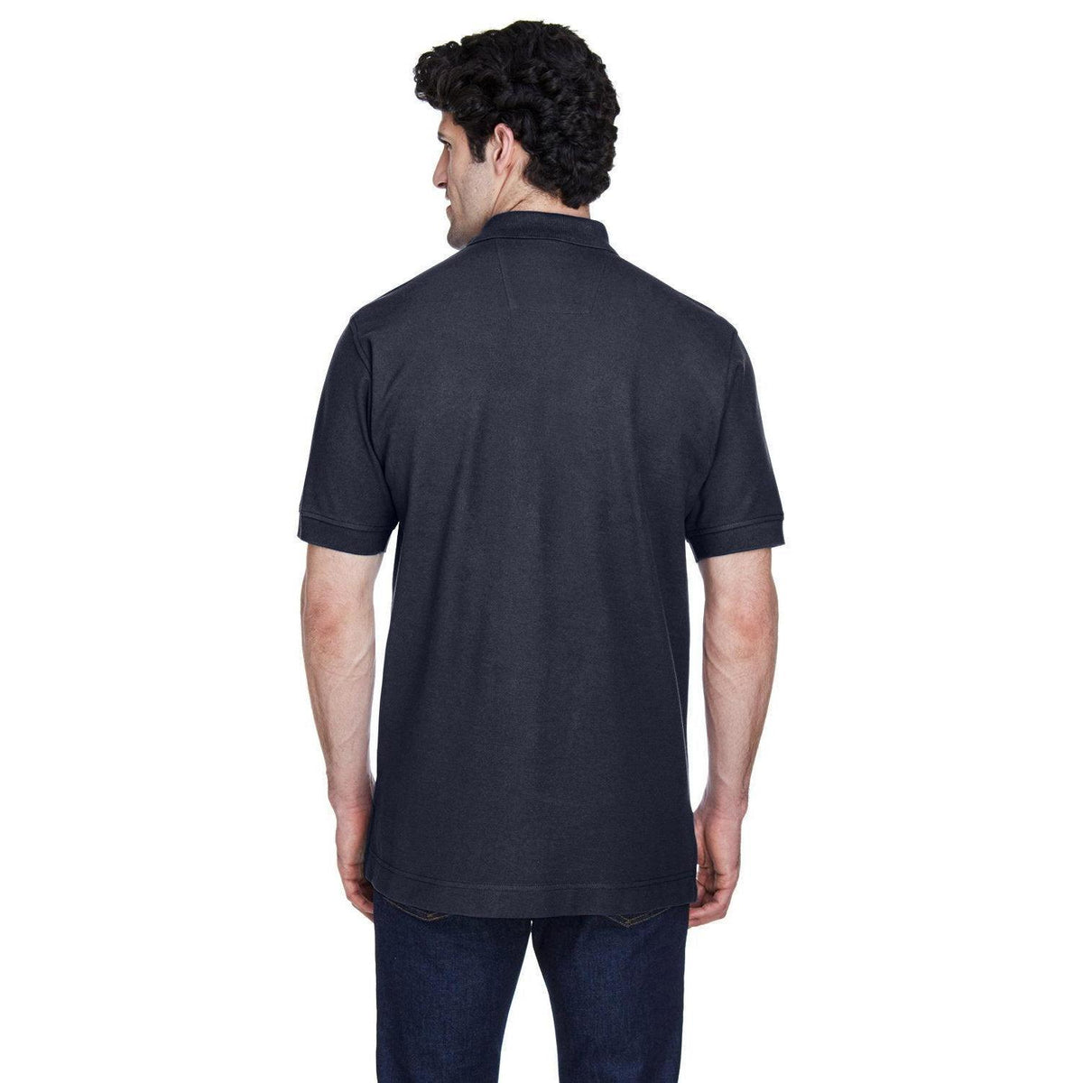 no-logo Devon & Jones Pima Pique Short-Sleeve Polo-Men's Polos-Devon&Jones-Thread Logic