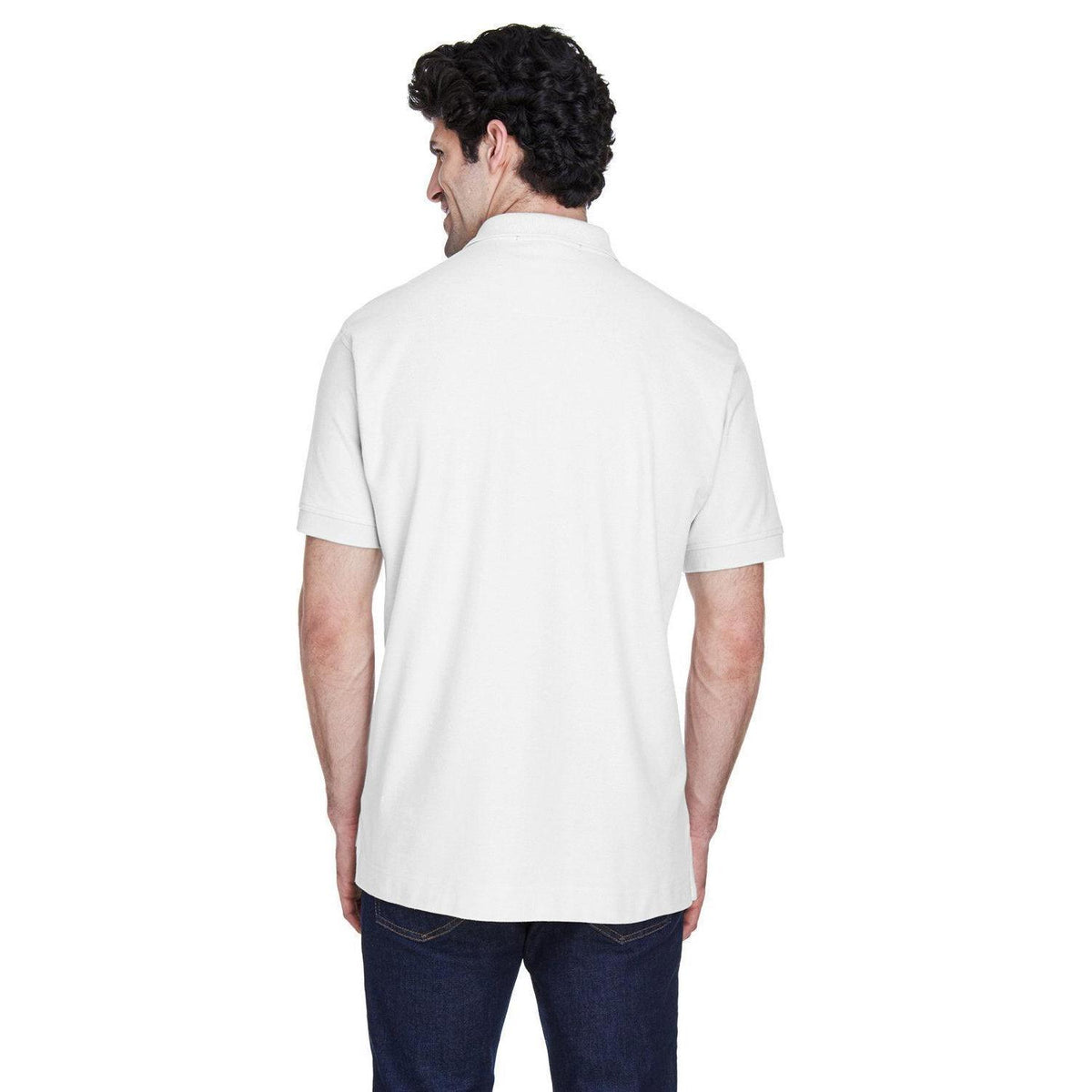 no-logo Devon & Jones Pima Pique Short-Sleeve Polo-Men's Polos-Devon&Jones-Thread Logic