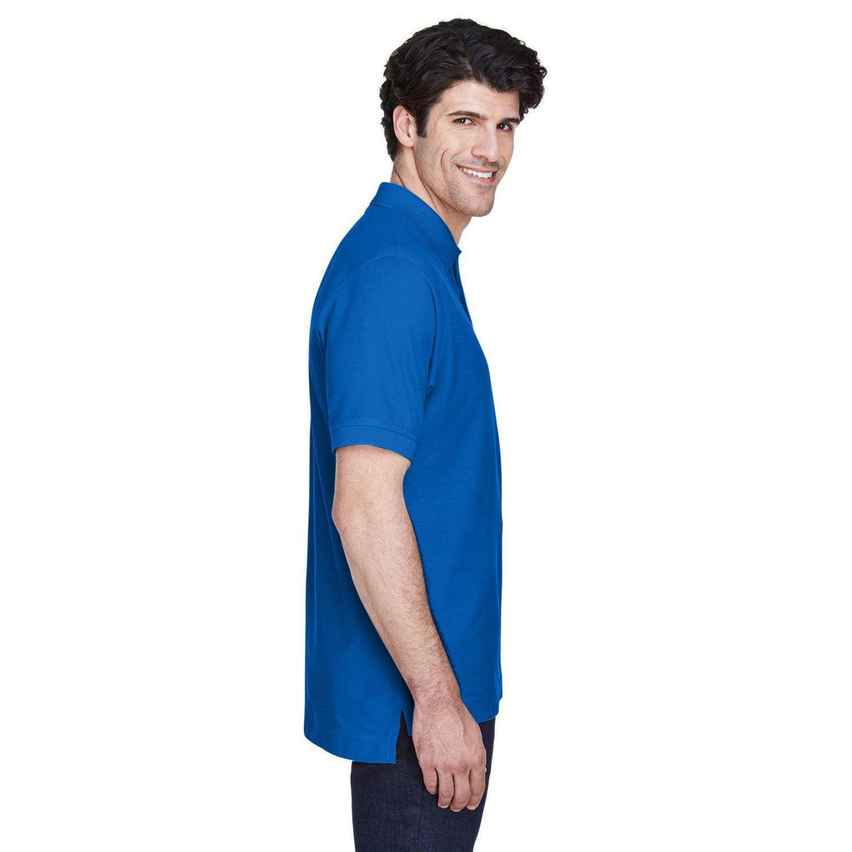 no-logo Devon & Jones Pima Pique Short-Sleeve Polo-Men's Polos-Devon&Jones-Thread Logic