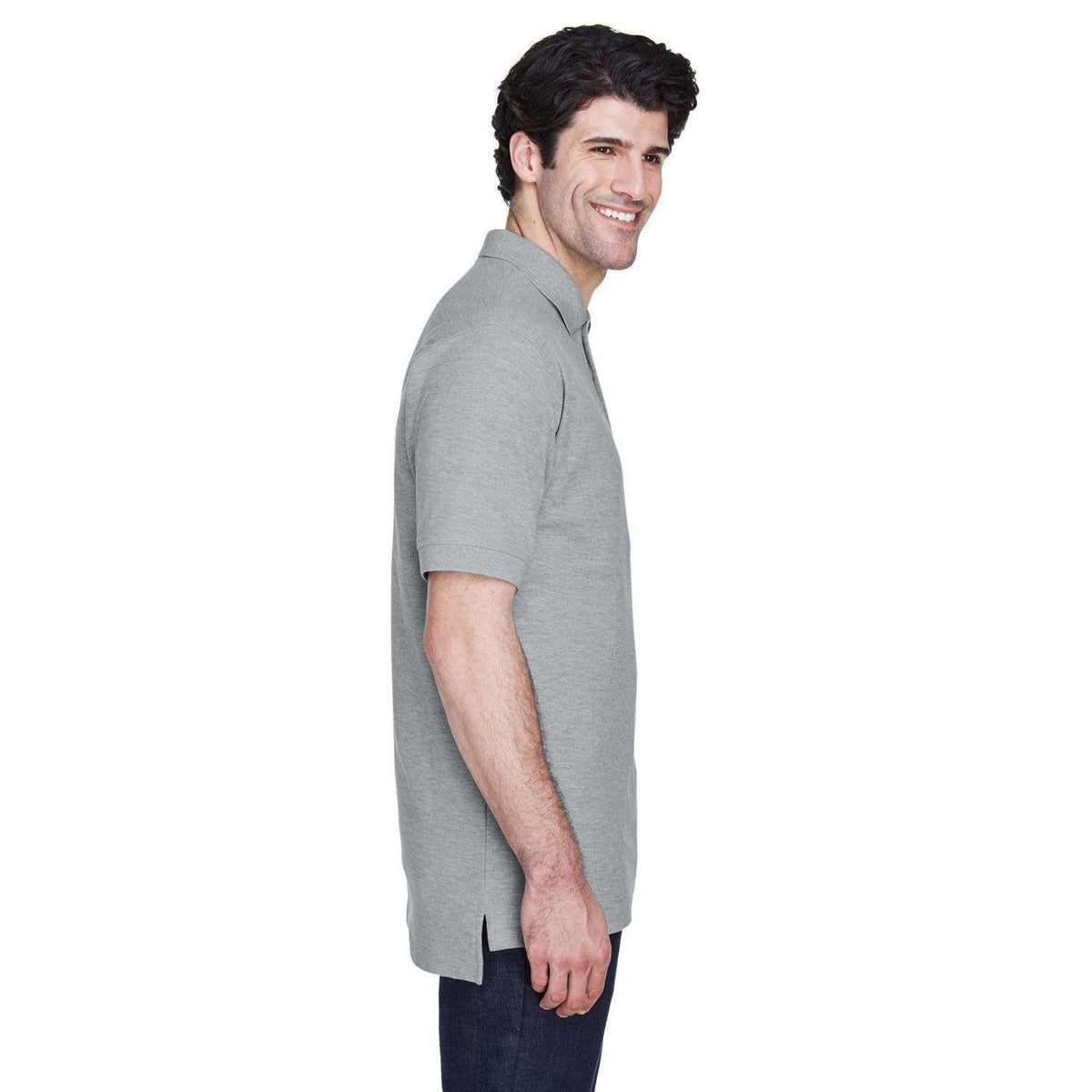 no-logo Devon & Jones Pima Pique Short-Sleeve Polo-Men's Polos-Devon&Jones-Thread Logic