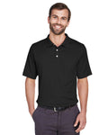  Devon & Jones Pima-Tech Jet Pique Polo-Men's Polos-Devon&Jones-Black-S-Thread Logic