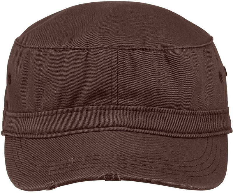 District Distressed Military Hat-Regular-District-Chocolate Brown-OSFA-Thread Logic 