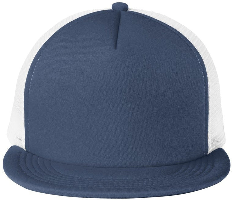 District Flat Bill Snapback Trucker Cap-Regular-District-New Navy-OSFA-Thread Logic 