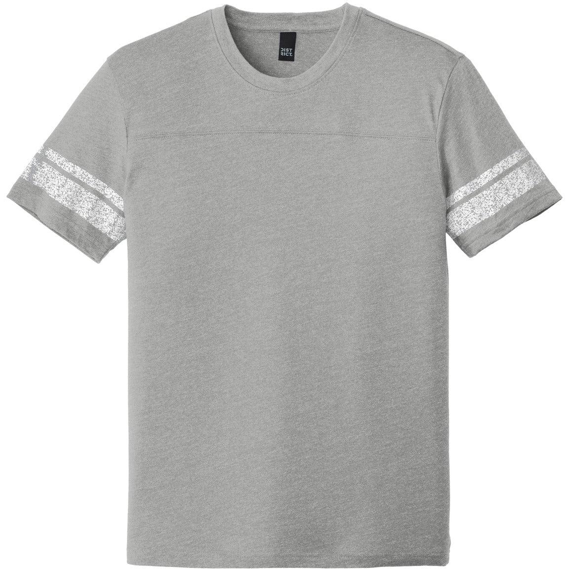 no-logo CLOSEOUT - District Game Tee-Polos-District-Heathered Nickel/White-S-Thread Logic