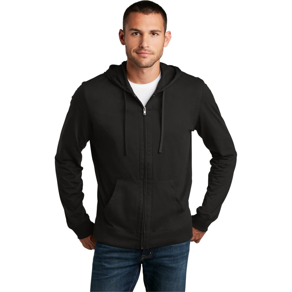 no-logo District Jersey Full-Zip Hoodie-Regular-District-Thread Logic