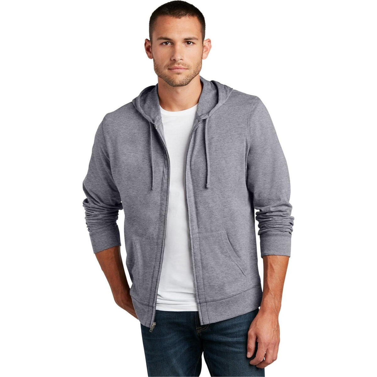 no-logo District Jersey Full-Zip Hoodie-Regular-District-Thread Logic