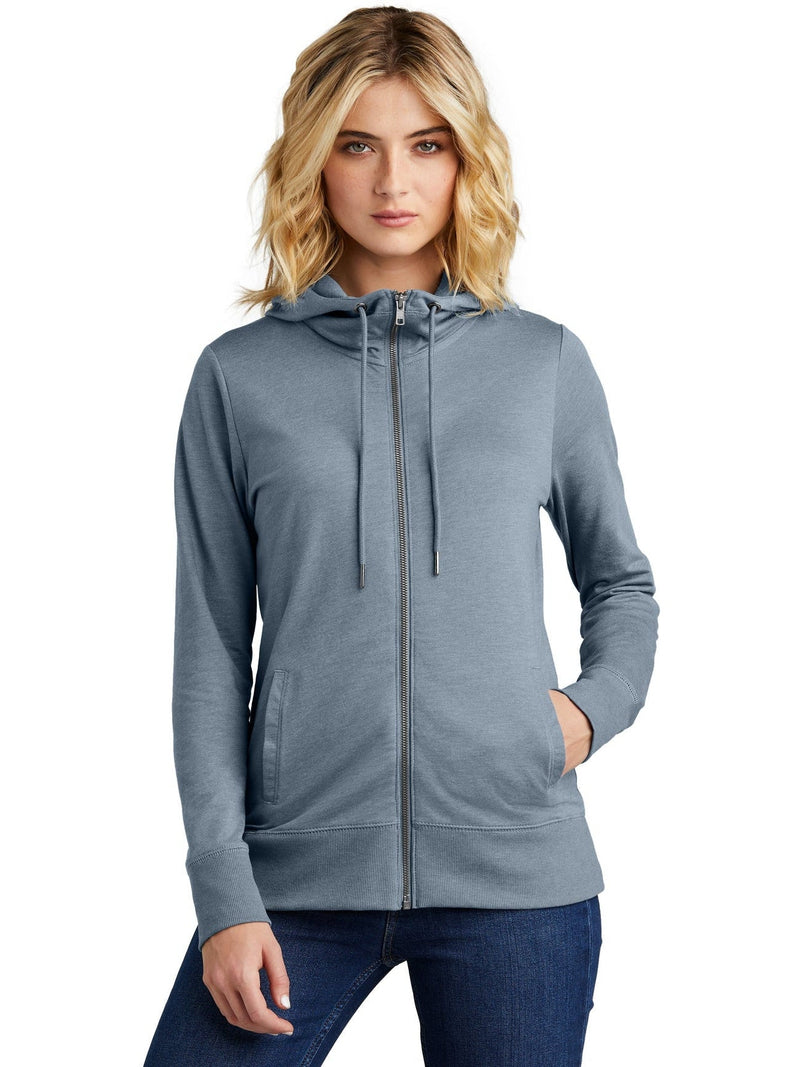 no-logo District Ladies Featherweight French Terry Full-Zip Hoodie-New-District-Thread Logic