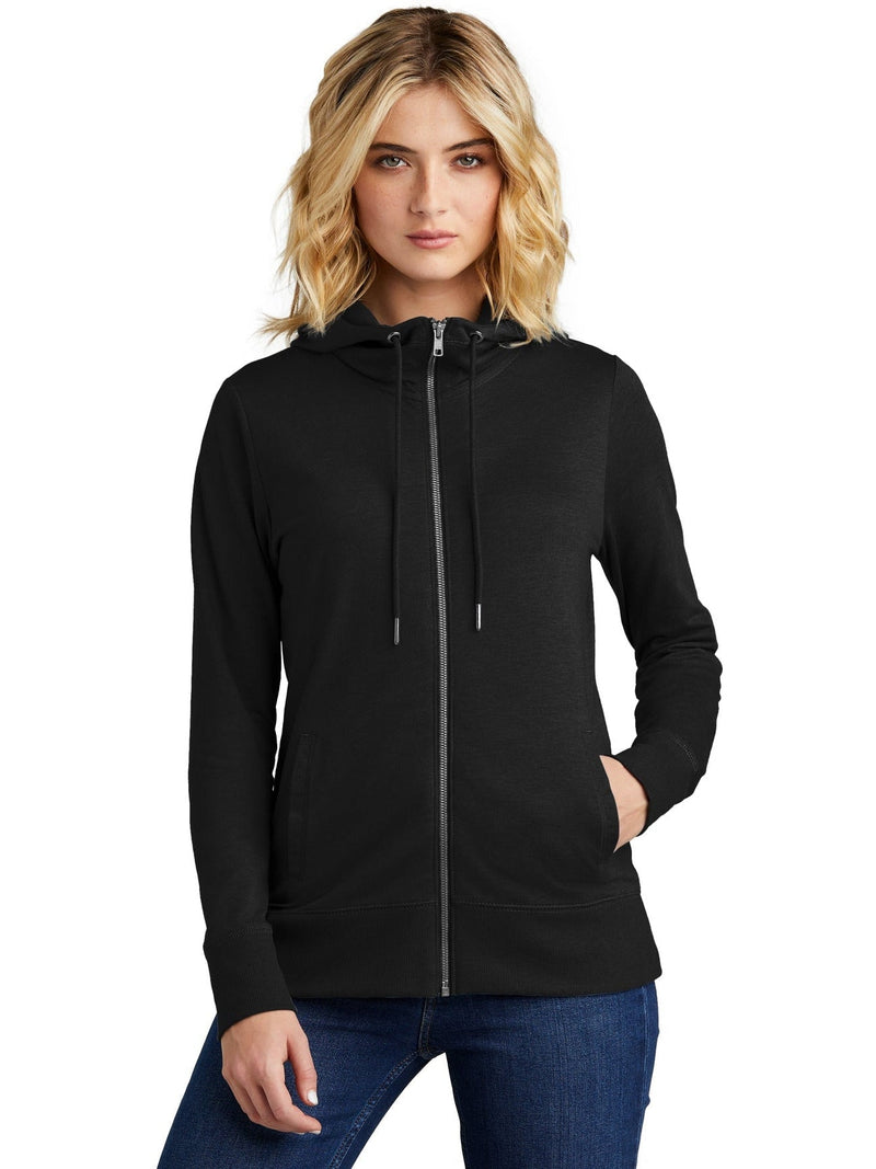 no-logo District Ladies Featherweight French Terry Full-Zip Hoodie-New-District-Thread Logic