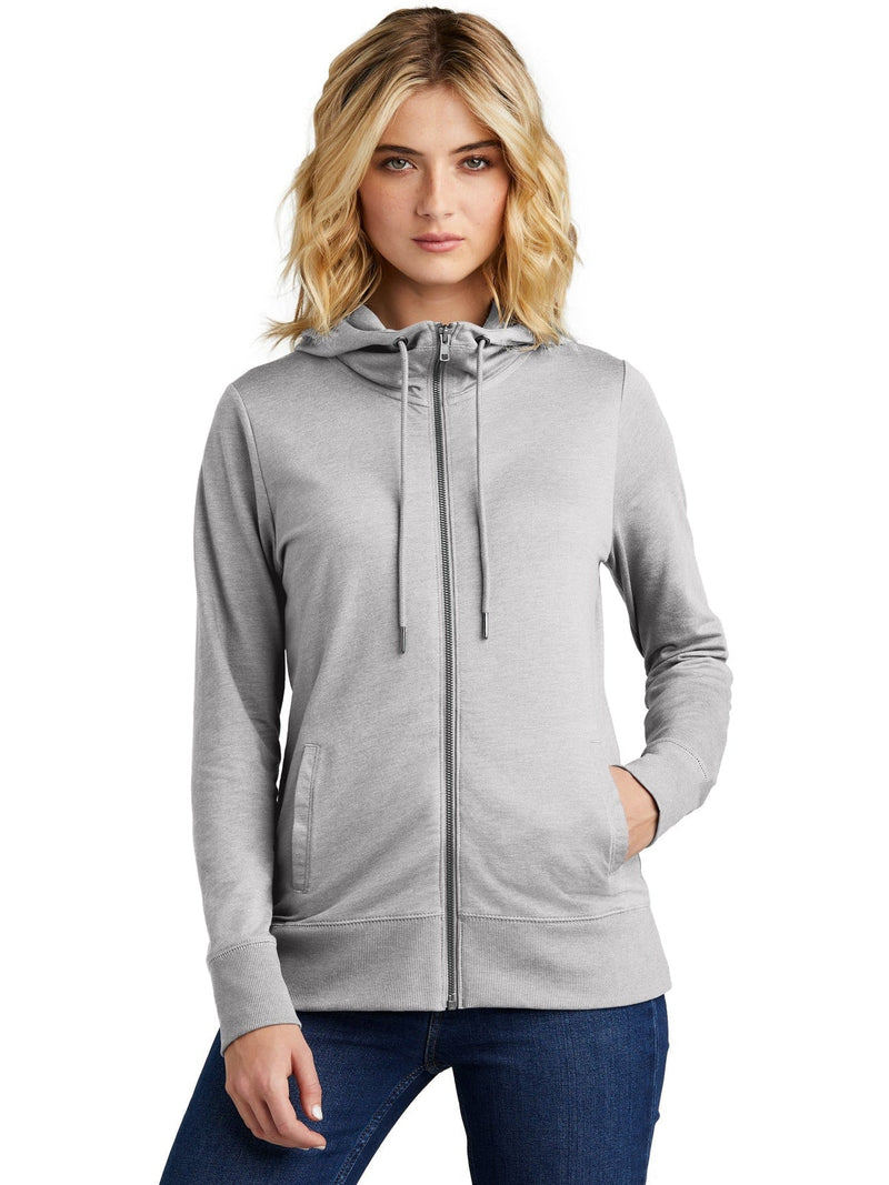 no-logo District Ladies Featherweight French Terry Full-Zip Hoodie-New-District-Thread Logic