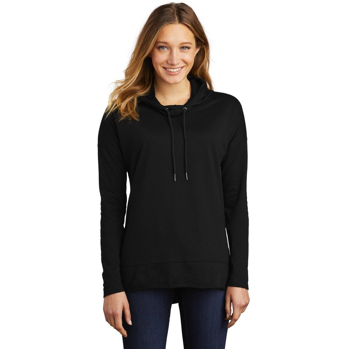 no-logo District Ladies Featherweight French Terry Hoodie-Regular-District-Thread Logic