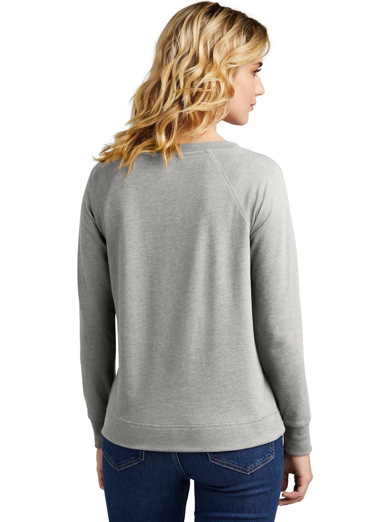 no-logo District Ladies Featherweight French Terry Long Sleeve Crewneck-Coming soon-District-Thread Logic