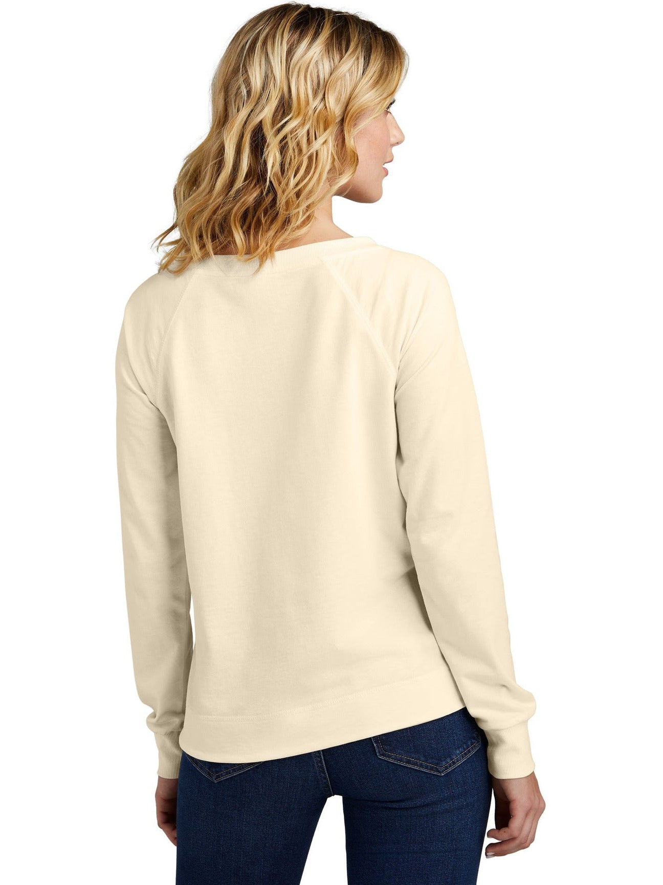 no-logo District Ladies Featherweight French Terry Long Sleeve Crewneck-Coming soon-District-Thread Logic