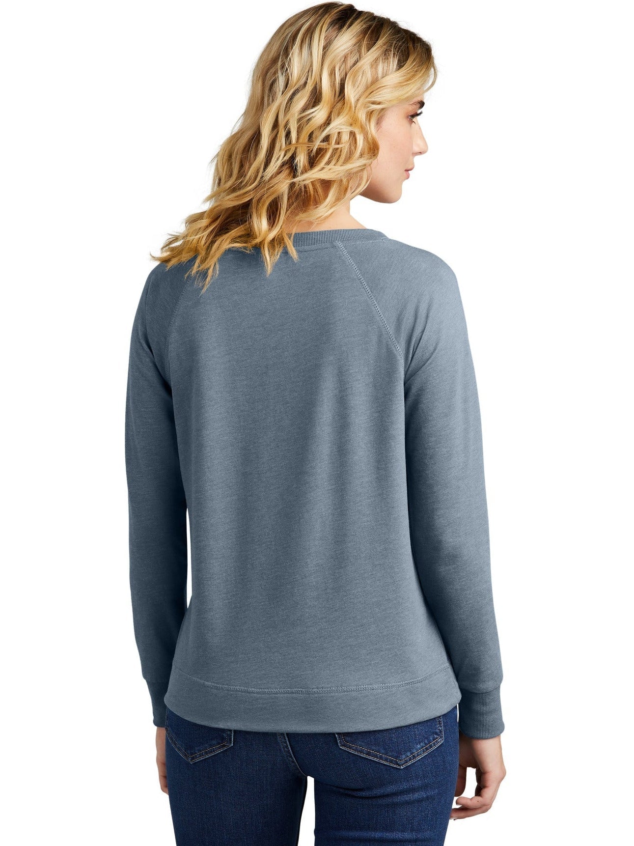 no-logo District Ladies Featherweight French Terry Long Sleeve Crewneck-Coming soon-District-Thread Logic