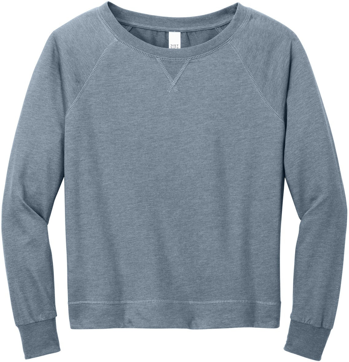 District Ladies Featherweight French Terry Long Sleeve Crewneck