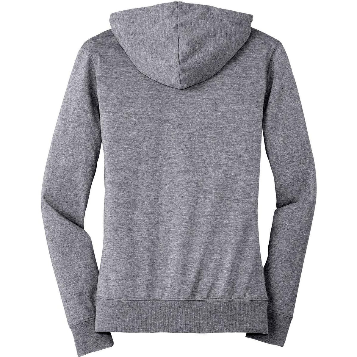 no-logo District Ladies Fitted Jersey Full-Zip Hoodie-Regular-District-Thread Logic
