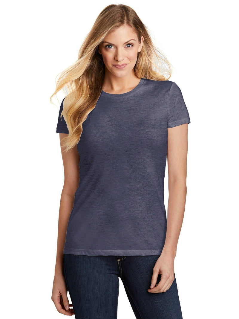 no-logo District Ladies Fitted Perfect Tri Tee-Regular-District-Thread Logic