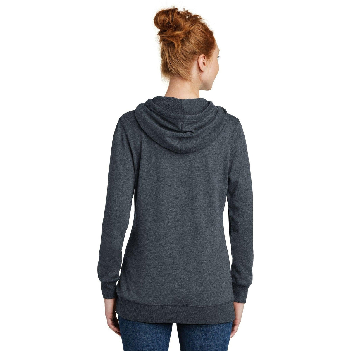 no-logo District Women's Lightweight Fleece Hoodie-Hoodies-District-Thread Logic