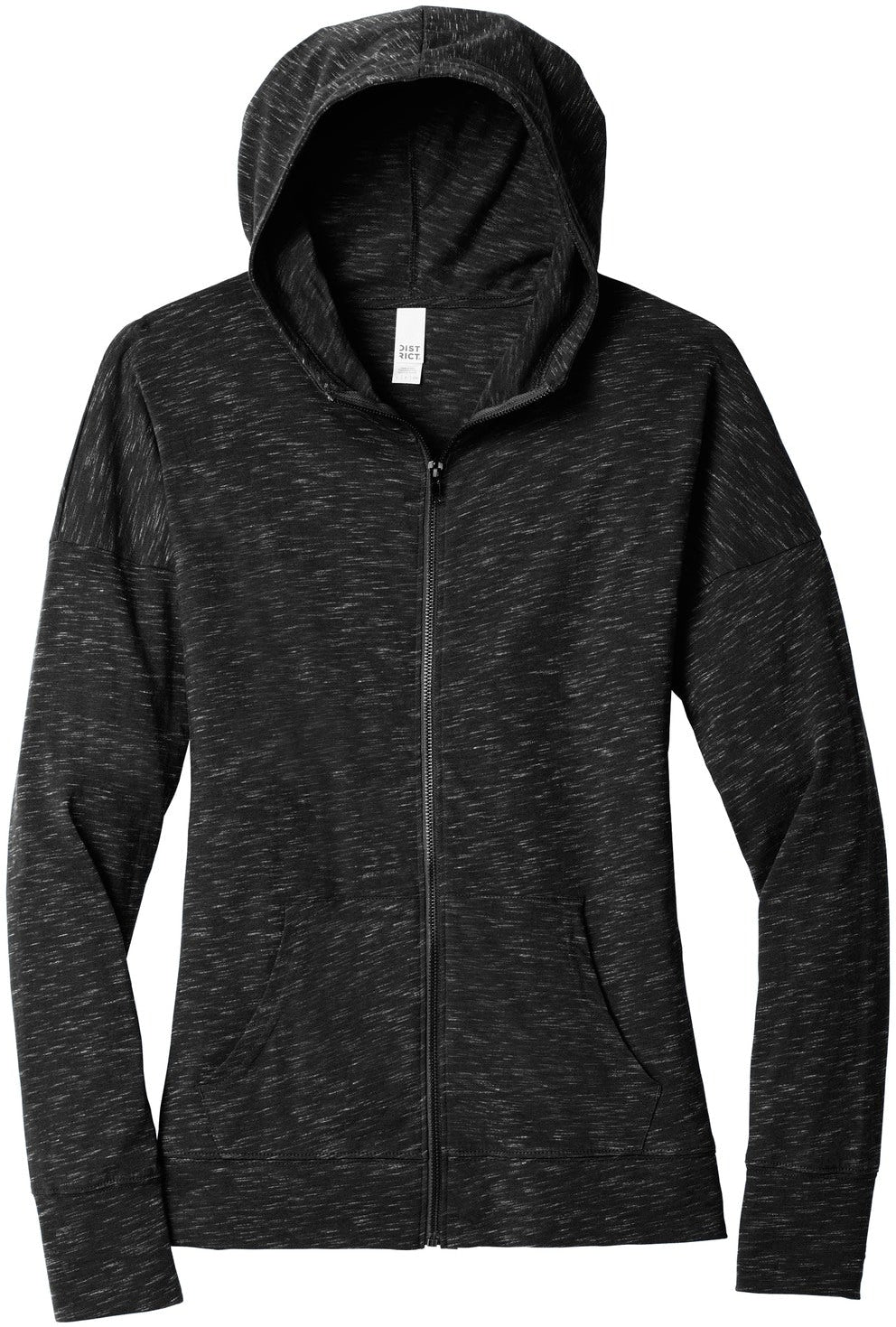 District DT665 Full-Zip Sweatshirt with Custom Embroidery
