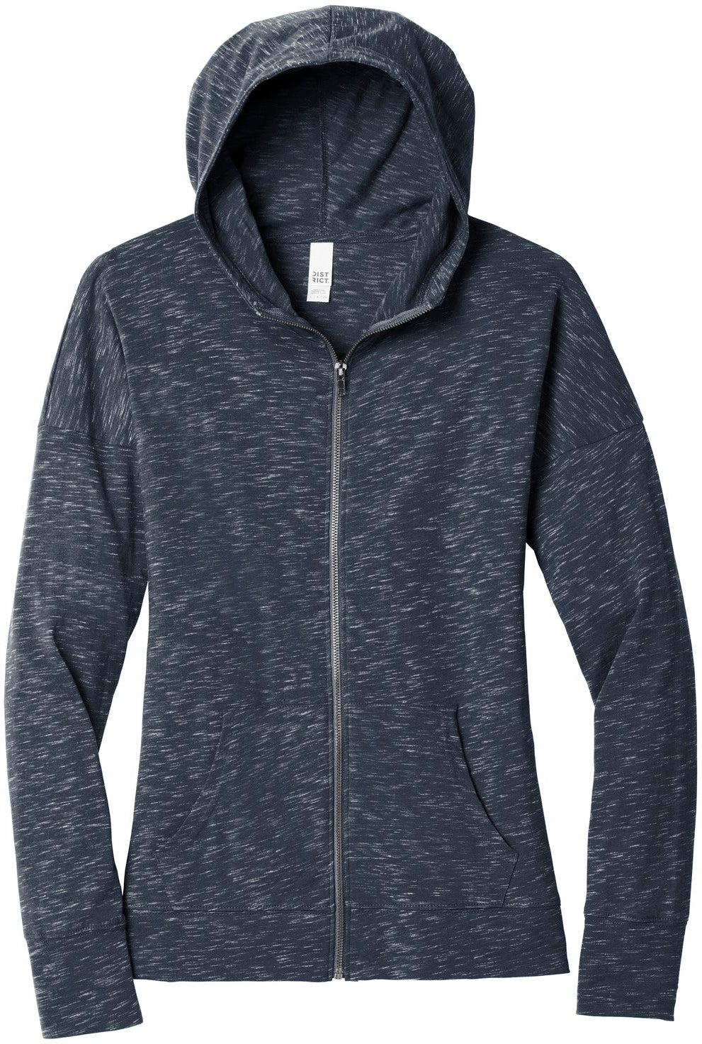 District DT665 Full-Zip Sweatshirt with Custom Embroidery
