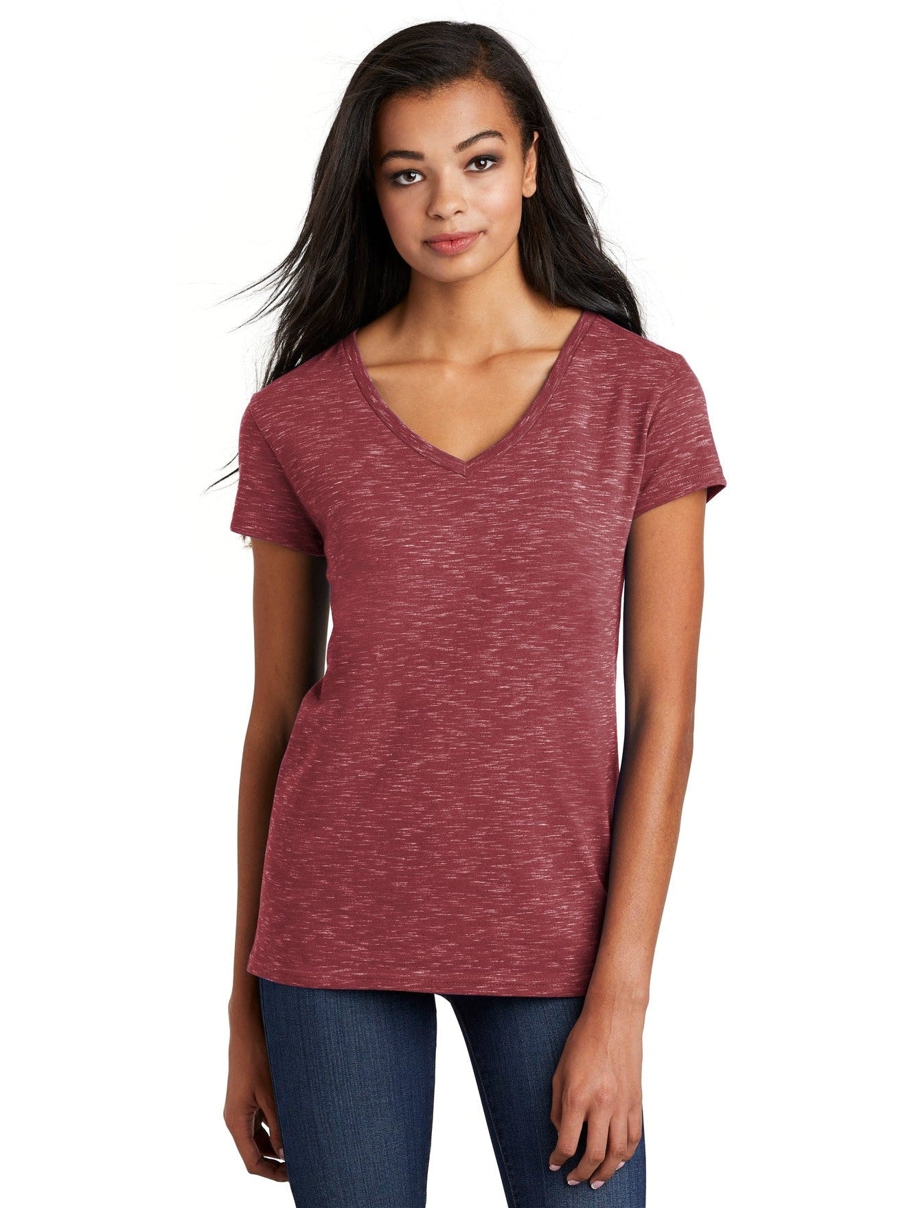 no-logo District Ladies Medal V-Neck Tee-Active-District-Thread Logic