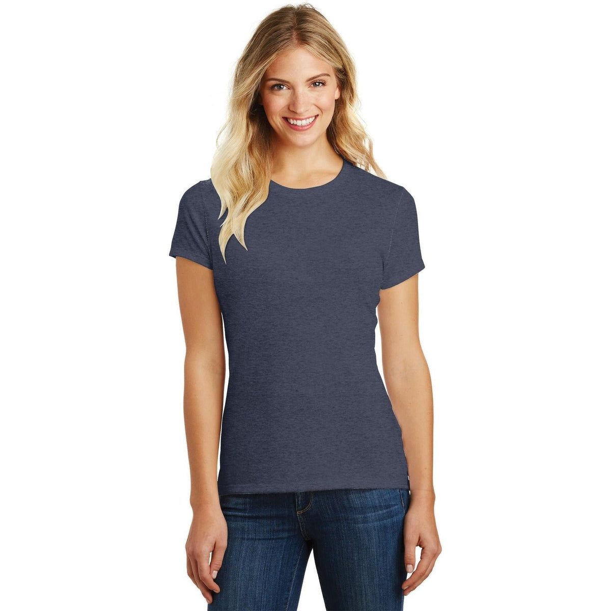 no-logo District Ladies Perfect Blend Tee-Regular-District-Thread Logic