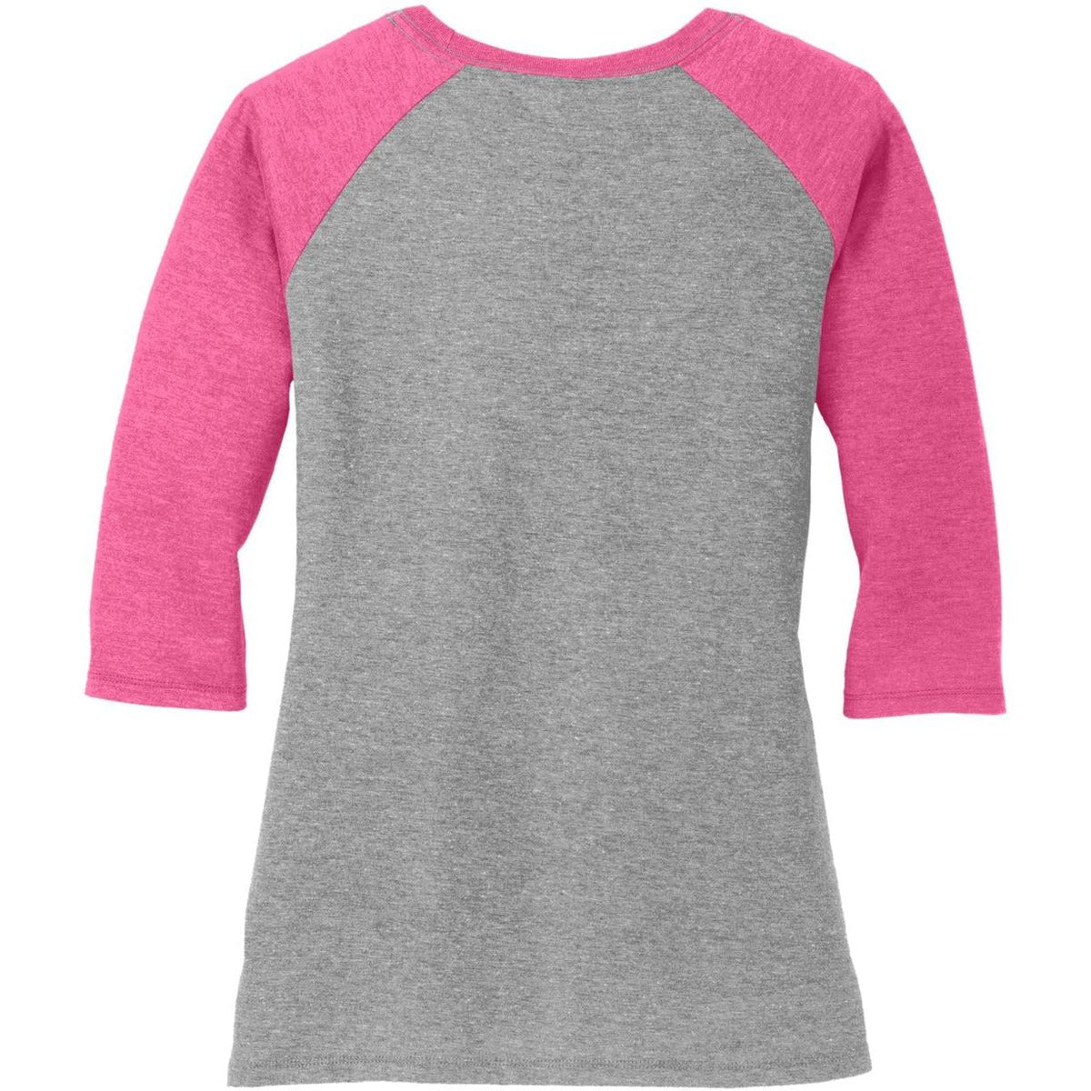 no-logo District Women's Perfect Tri 3/4-Sleeve Raglan-Regular-District-Thread Logic