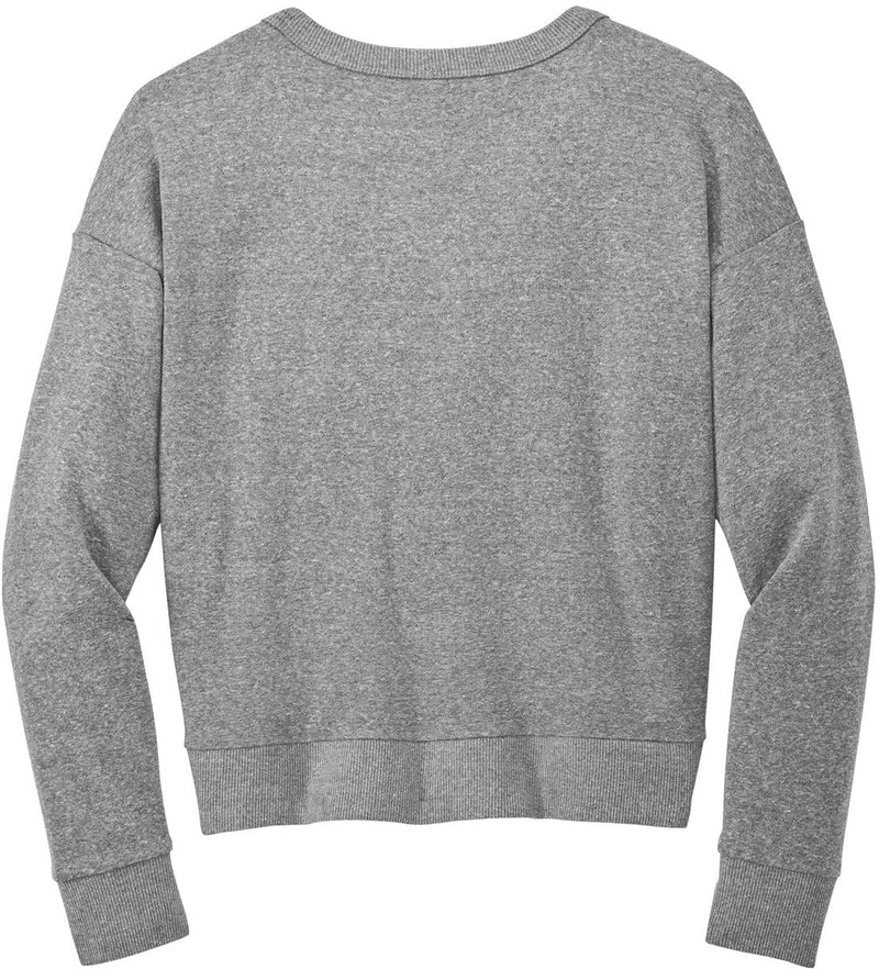 no-logo District Ladies Perfect Tri Fleece V-Neck Sweatshirt-Apparel-District-Thread Logic